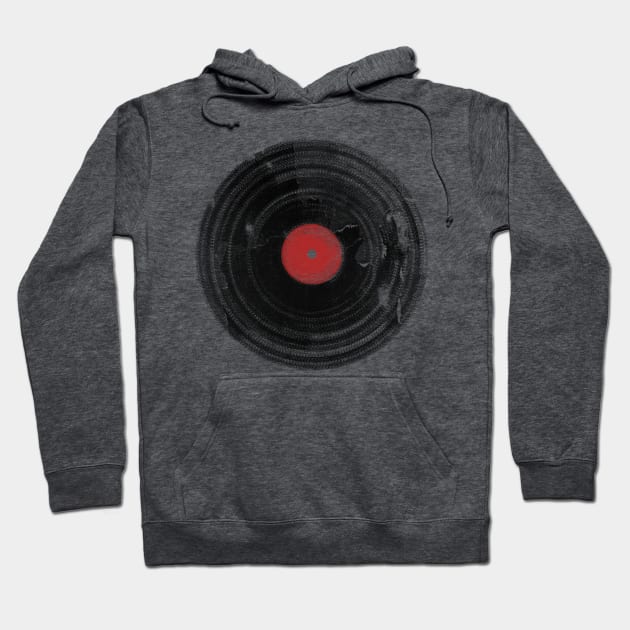 Vinyl Record DJ! Hoodie by ddtk